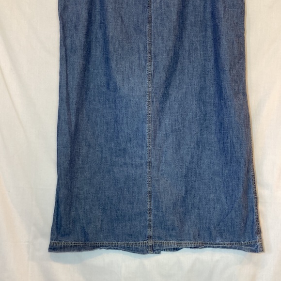 Vintage Y2K Lauren Ralph Lauren Jeans Jean Button Down Midi Skirt Size 18W - Picture 6 of 8